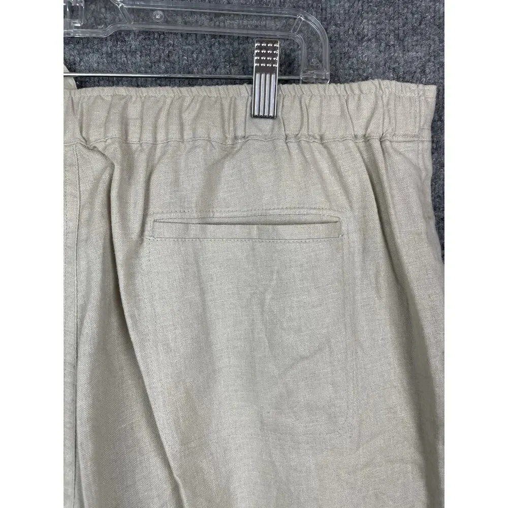 Men's Havanera Classic-Fit Linen-Blend Drawstring Pants in Stone/Natural, XL/TG‎